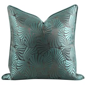 Green Wine Red Silver Grey PillowCase American Throw Pillow (Option: Dark green coffee-Pillow-30x50cm)