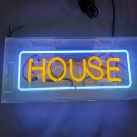 Neon Sign Acrylic Glass Light Box (Option: Pink-220V US)