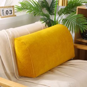 Removable And Washable Sofa Cushion In Living Room (Option: Dark yellow-70x35x17cm-Pearl cotton core)