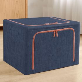 Oxford Fabric Clothes Storage Box Underwear Foldable Organizer Household Laundry Finishing Wardrobe Toy Storage Cabinet (Option: Blue-40x30x20cm)