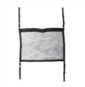 Multifunctional Hanging Car Storage Bag, Double-layer Mesh Bag On The Top Of The Car (Option: Black-70x50cm)