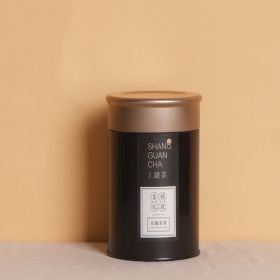 Tin Can Sealed Tea Packing Box (Option: Black-L)