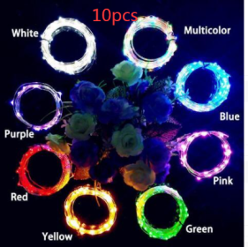 Wine Bottle Lights String 2M 20leds Christmas Decorations Copper Wire String Led Garland Lights Decor Wedding Festival Party (Option: 10pcs Green-2m-20light)