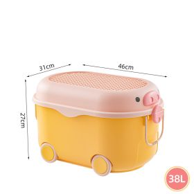 Children's Toy Storage Box Household Large Baby Storage Box (Option: Rice Wheat Yellow Trumpet)