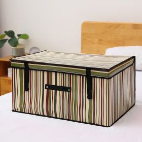 Fabric Foldable Storage Storage Box Toy Clothes Storage Bag (Option: American stripes-30L)