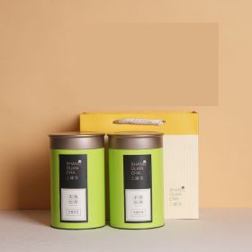 Tin Can Sealed Tea Packing Box (Option: Green-L 2pcs with bag)