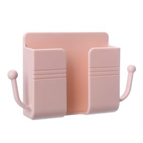 Wall-mounted Remote Control Air Conditioner Remote Control Board Storage Box (Color: Pink)